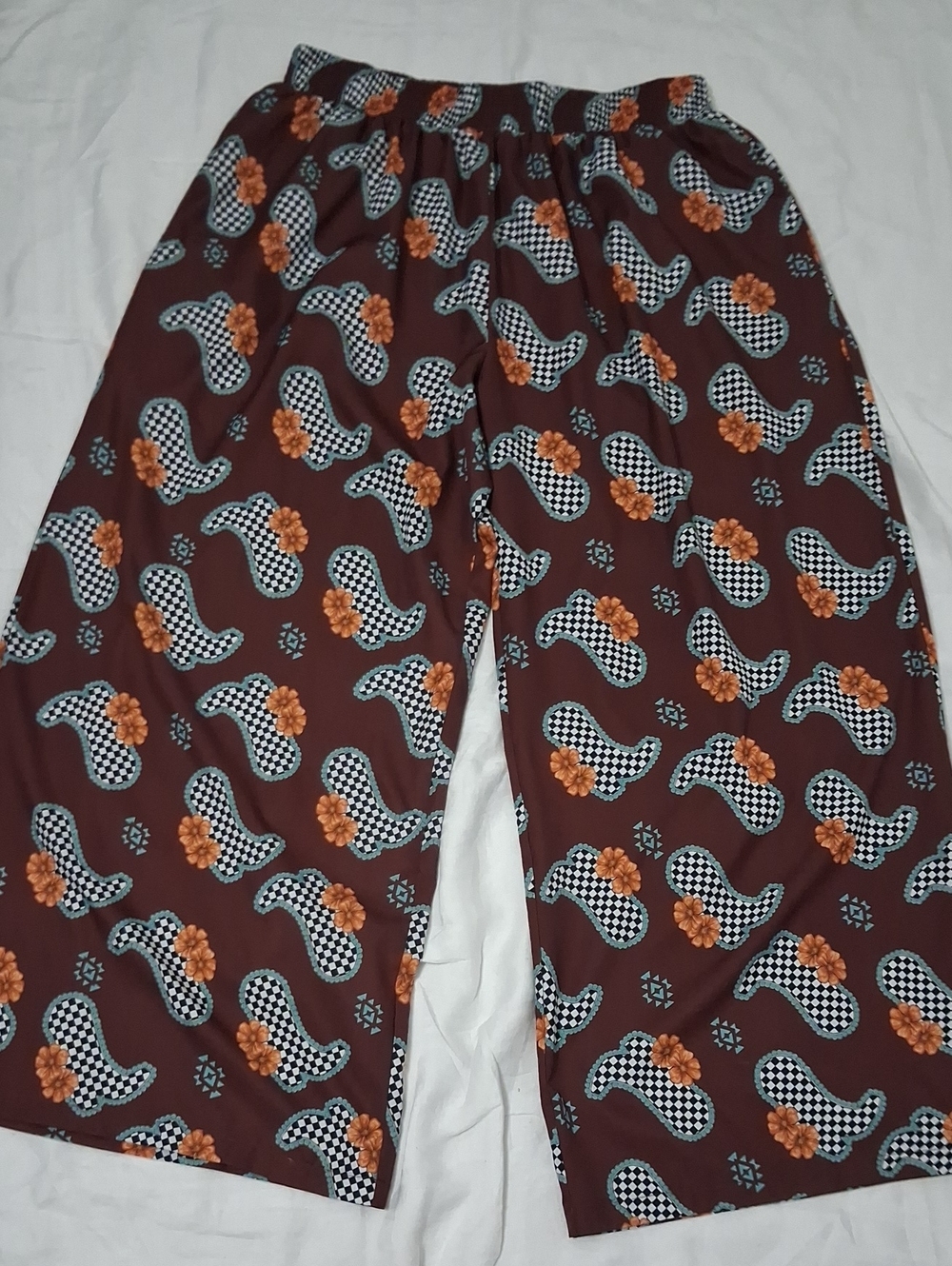 Southern Stitch High Waisted Western Pants For Women, XL, with Side Pockets